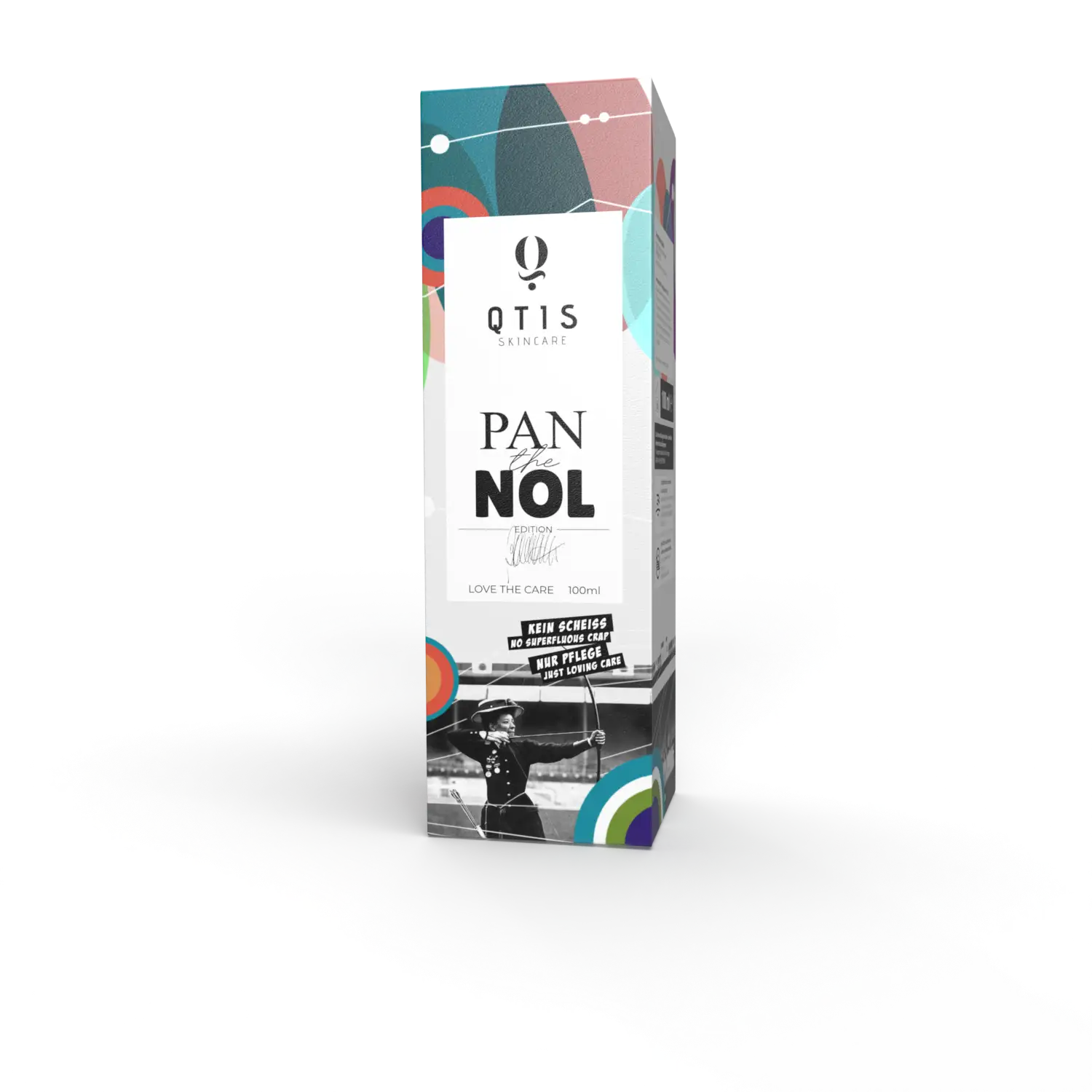 Belicta Castelbarco for QTIS skincare. Special edition of Pan The Nol
