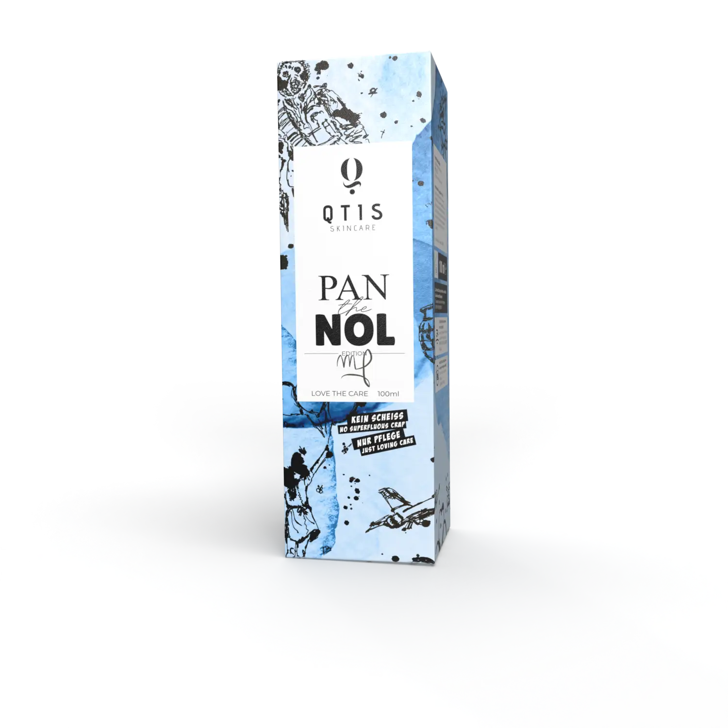 "Pan The Nol" by QTIS skincare. A new product new way to interact with modern art